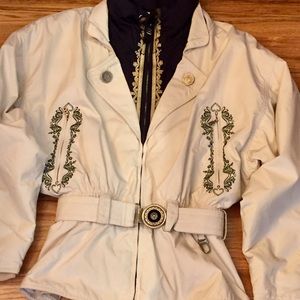 Women’s Off White Bogner Vintage Ski Jacket Sz 10